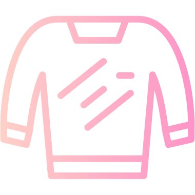 Gömlek Vektör Satırı Simgesi Tasarımı