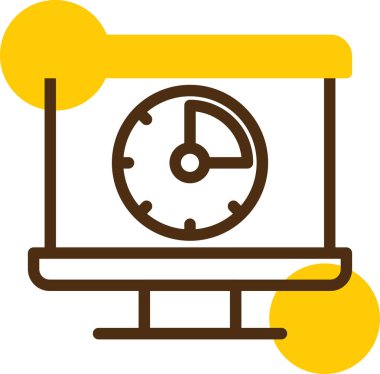 Bilgisayar simgesi. vektör illüstrasyonu