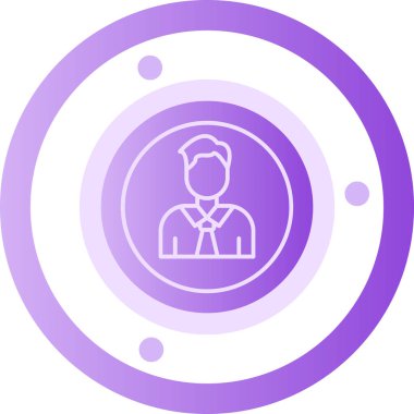 avatar erkek simgesi modayı yumuşak bir şekilde izole etti