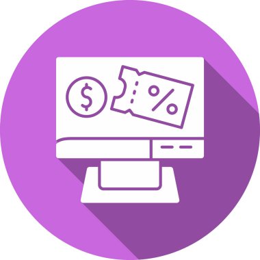 Dolar. Web simgesi basit illüstrasyon