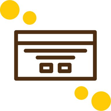 Dolar işareti simgesi illüstrasyonlu kredi kartı