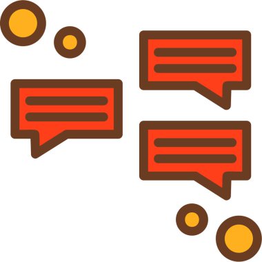 Sohbet baloncukları ikon vektör tasarımı