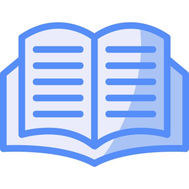 Kitap. Web simgesi basit illüstrasyon