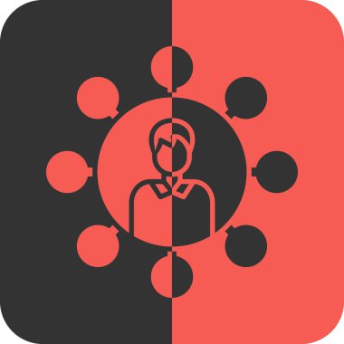 İnsan simgesinin vektör illüstrasyonu