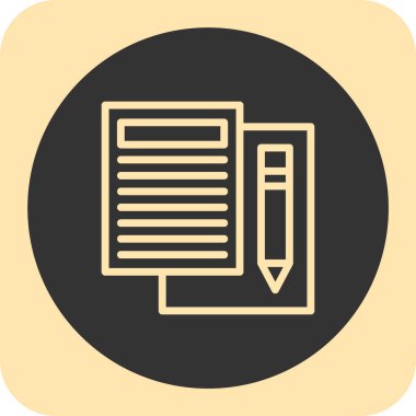 Düzenleme Doğrusal Yuvarlak Ağ simgesi, vektör illüstrasyonunu kopyala