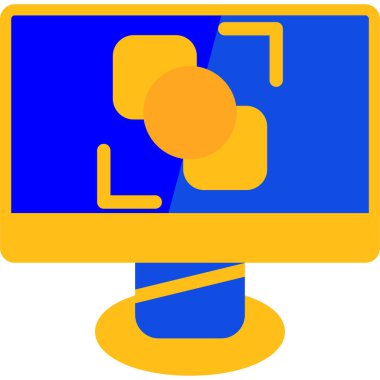 Bilgisayar. Web simgesi vektör illüstrasyonu