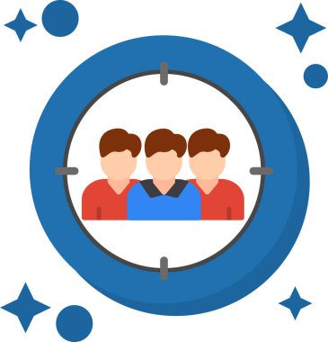 Ofisteki insanların vektör çizimi