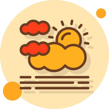 Hava durumu. Web simgesi basit tasarım