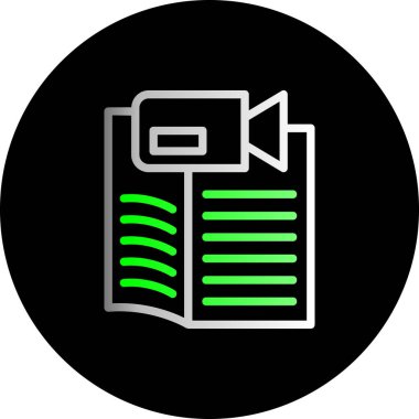 Kitap simgesinin vektör illüstrasyonu