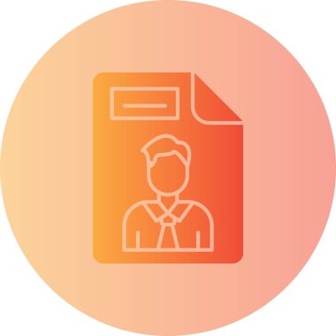 Bir insan simgesinin vektör illüstrasyonu