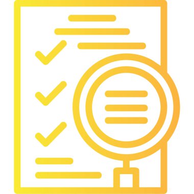 Kontrol listesi. Web simgesi basit tasarım