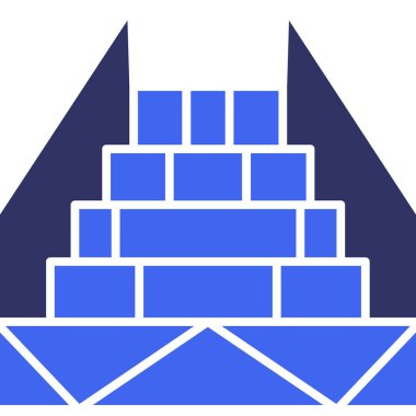 Dondurma. Web simgesi basit illüstrasyon