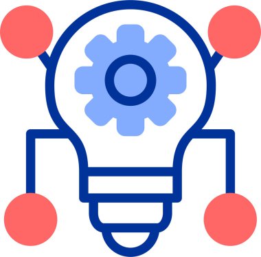 Ampul. Web simgesi basit illüstrasyon