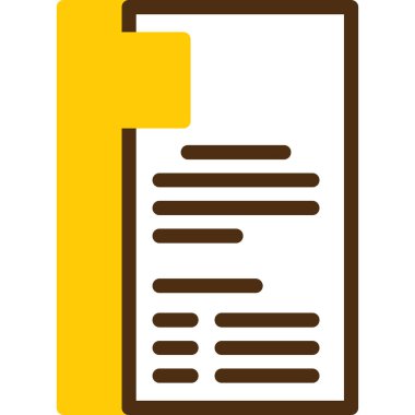 Belge. Web simgesi basit illüstrasyon