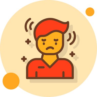 kızgın adam vektör simgesi