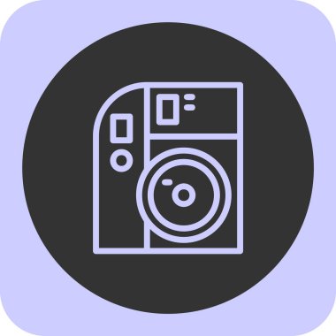 Kamera. Web simgesi basit illüstrasyon