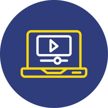 vektör lcd simgesi illüstrasyonu