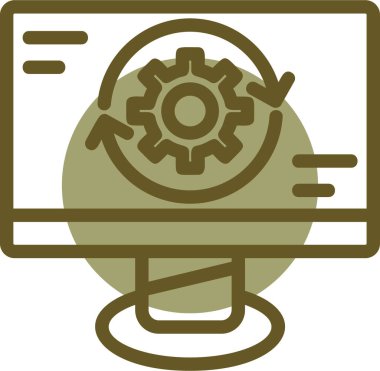 seo modern simgesinin vektör illüstrasyonu