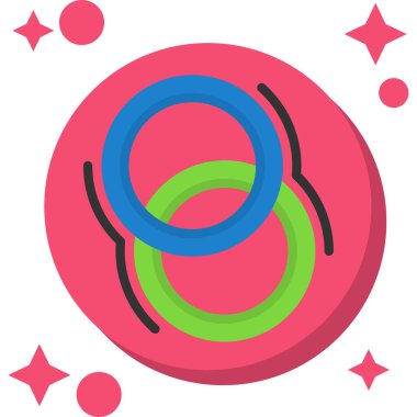 donut. Web simgesi basit illüstrasyon