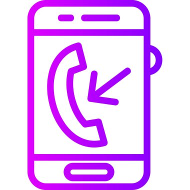 telefon arama simgesi, vektör illüstrasyonu