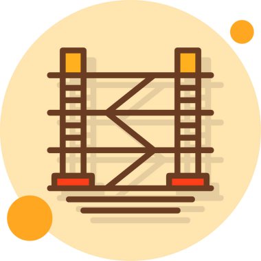 İnşaat inşaat simgesi düz stil