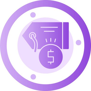 Dolar. Web simgesi basit illüstrasyon