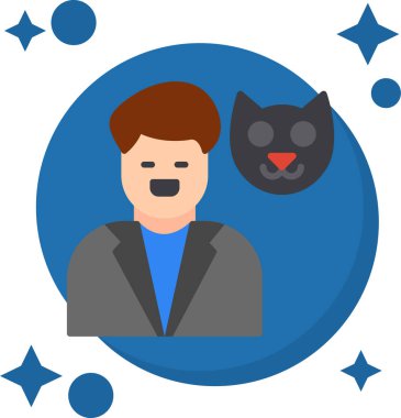 İnsan avatarı. Web simgesi basit tasarım