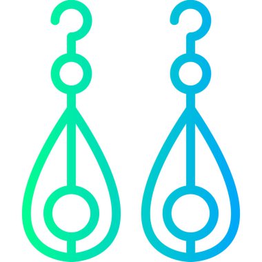 iki vektör çizgisi simgesi