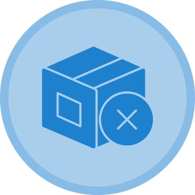 Kutu. Web simgesi basit illüstrasyon