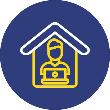 Ev simgesinin vektör illüstrasyonu