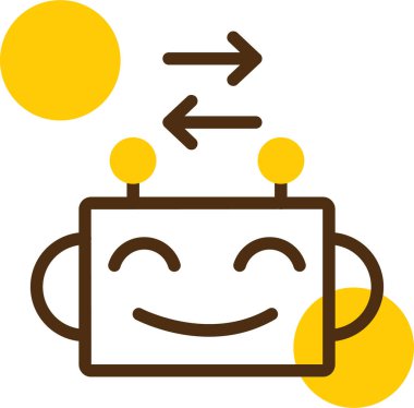 Çizgi film simgesinin vektör çizimi