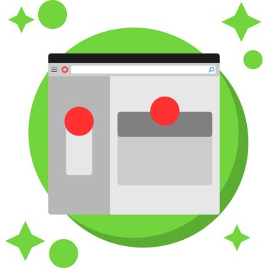 Web tasarım şablonu dijital tablet