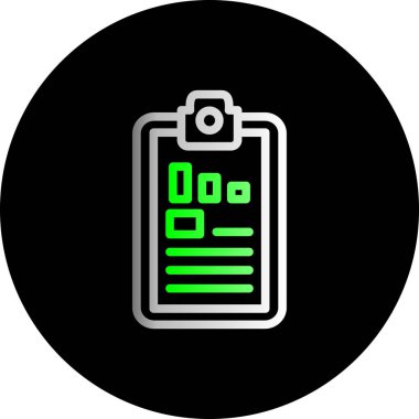 Bir pano simgesinin vektör illüstrasyonu