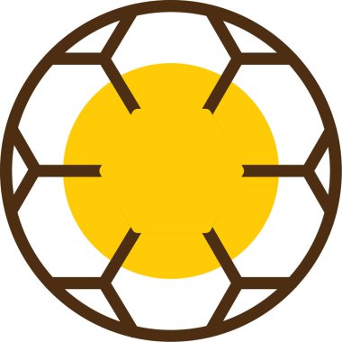 Güneş Sistemi simgesi, vektör illüstrasyonu