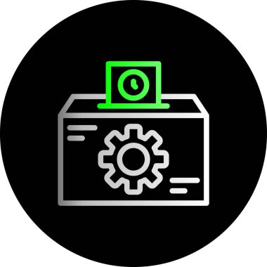 veri merkezi vektör simgesi tasarımı