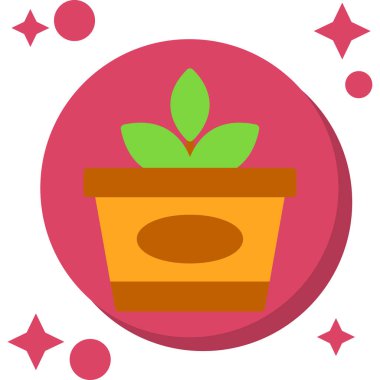 bitki simgesi, vektör illüstrasyonu