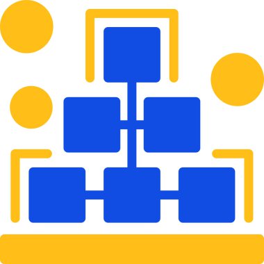 Yapı mimarisi simgesi düz stil