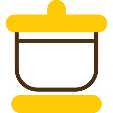 Yemek pişirme simgesi - taslak biçiminde