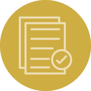 Belge simgesinin vektör illüstrasyonu