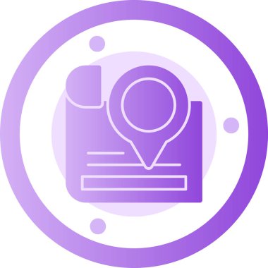 konum haritası vektör illüstrasyonu