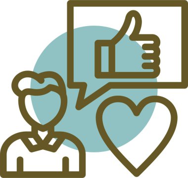 Başparmağını kaldır. Basit resimleme