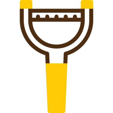 Kürek bahçe aracı simgesi - taslak biçimi