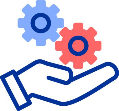 Teçhizat Web simgesi basit illüstrasyon