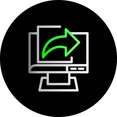 vektör lcd simgesi illüstrasyonu