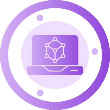 Bilgisayar. Web simgesi basit illüstrasyon