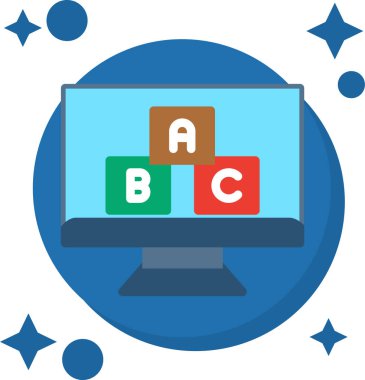 bilgisayar simgesi vektör illüstrasyon tasarımı