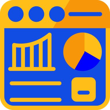 düz biçimli analitik grafik grafik simgesi