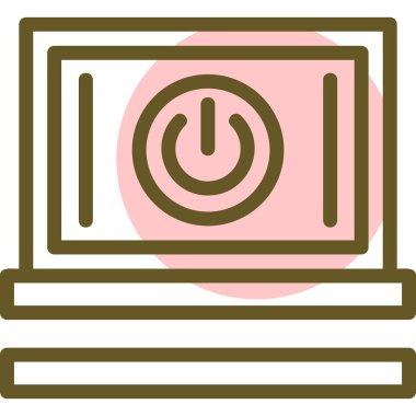 Pil. Web simgesi basit illüstrasyon