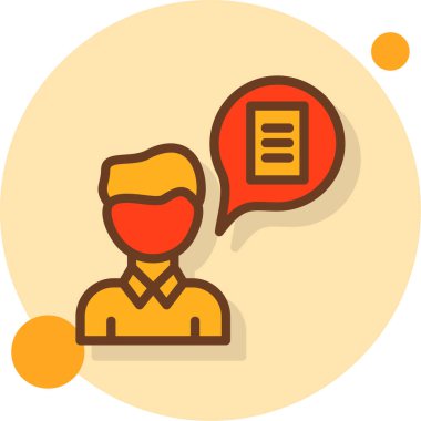 Konuş. Web simgesi basit illüstrasyon