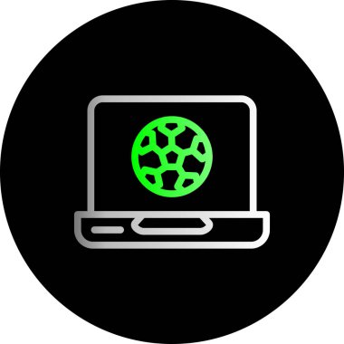 modada izole edilmiş dizüstü bilgisayar simgesi